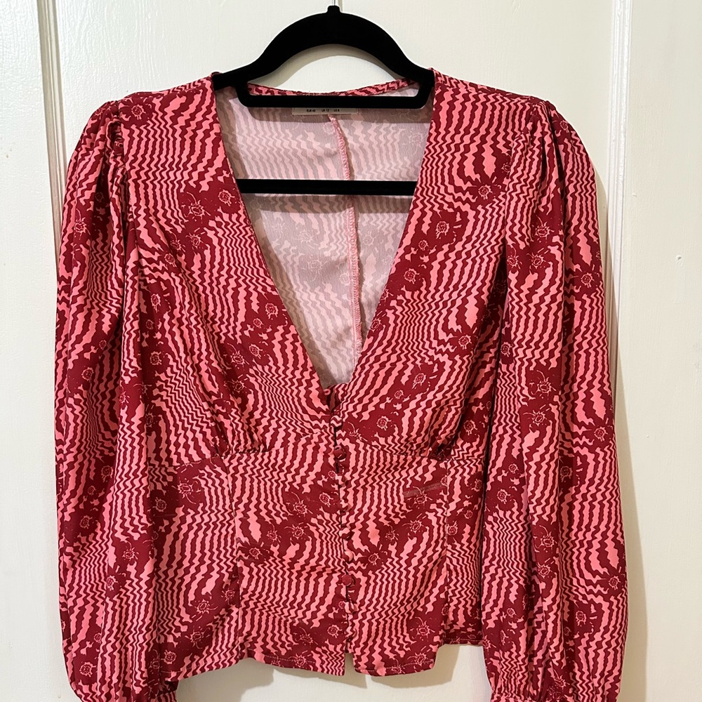 Red and Pink Top